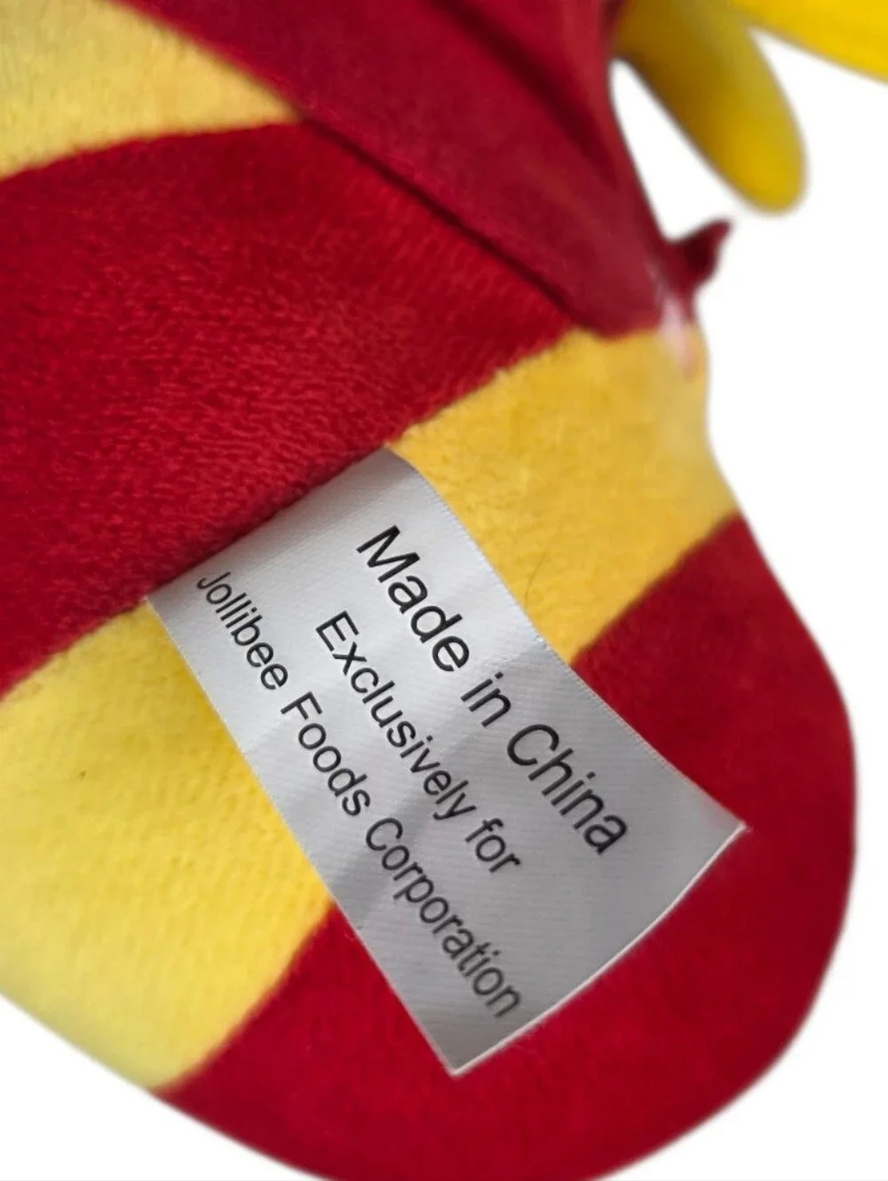 Jollibee plushie drawstring back pack